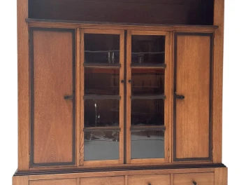 Art Deco Modernist Four-Door Bookcase, 1920s